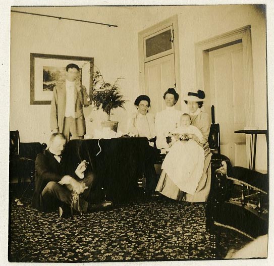 The Hoover family, Christmas 1903.