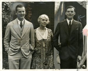 Herbert Jr., Lou Henry and Allan Hoover at their home in Washington, DC. 06/17/1928