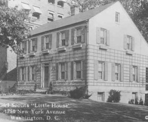 In 1924, the Girl Scouts in Washington, D.C. obtained a house, built as a Better Homes in America demonstration house by the General Federation of Women’s Clubs the year prior.