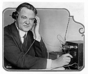 Secretary Hoover had this small radio receiver installed in his home in order that he could better understand the complaints received by the Commerce Dept. from citizens with similar equipment.