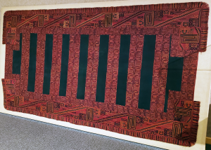 The Paracas Mantle, a gift to the Hoovers from the Peruvian President during their Good Will tour in 1928.