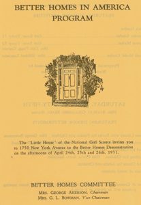 Better Homes in America Program, 1931.
