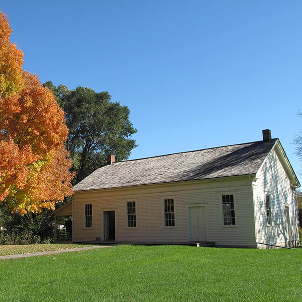 The Quaker Meeting House on the grounds of the Hoover National Historic Site. Oct. 2018